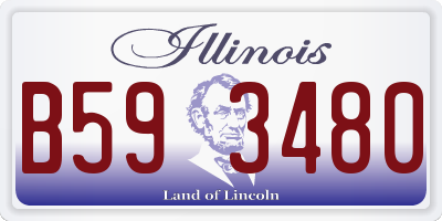 IL license plate B593480