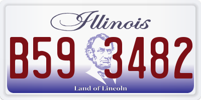 IL license plate B593482