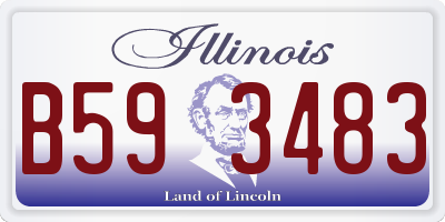 IL license plate B593483