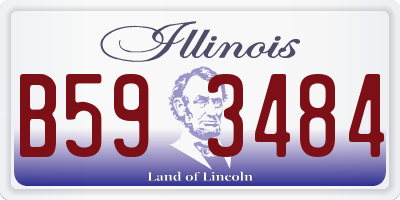 IL license plate B593484