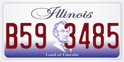 IL license plate B593485