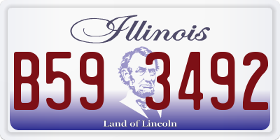 IL license plate B593492