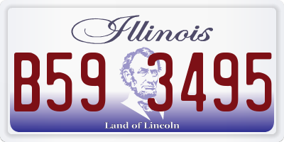 IL license plate B593495