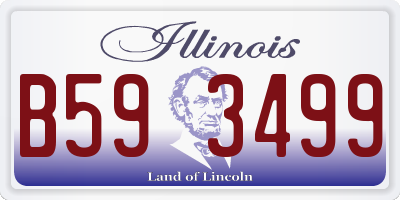 IL license plate B593499