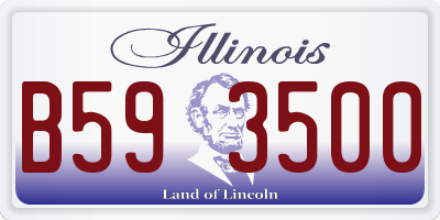 IL license plate B593500