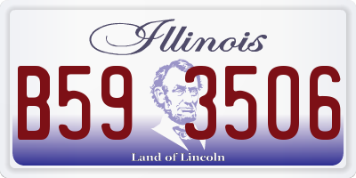 IL license plate B593506
