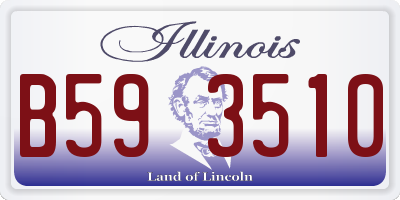 IL license plate B593510