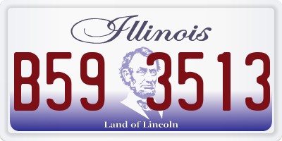 IL license plate B593513