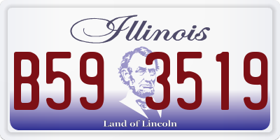 IL license plate B593519