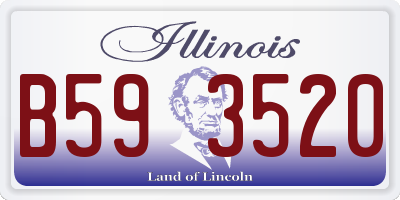 IL license plate B593520