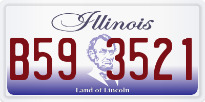IL license plate B593521