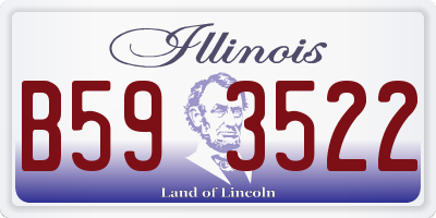 IL license plate B593522