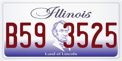 IL license plate B593525