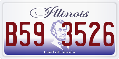 IL license plate B593526