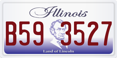 IL license plate B593527