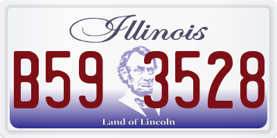 IL license plate B593528