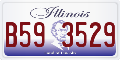 IL license plate B593529