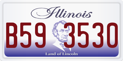 IL license plate B593530