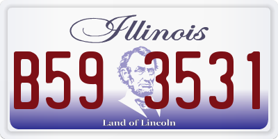 IL license plate B593531