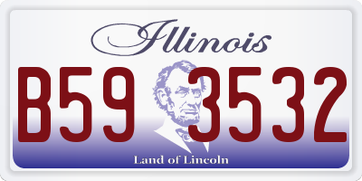 IL license plate B593532