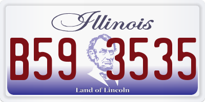 IL license plate B593535