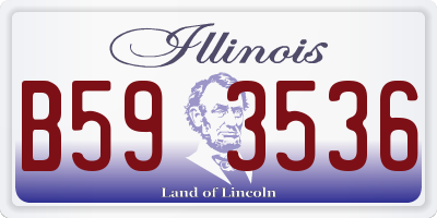 IL license plate B593536