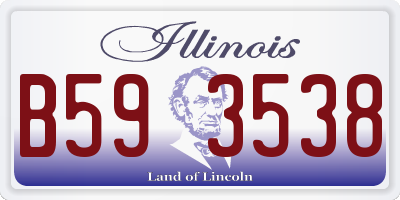 IL license plate B593538