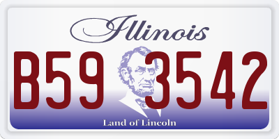 IL license plate B593542
