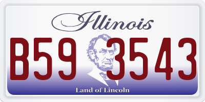 IL license plate B593543