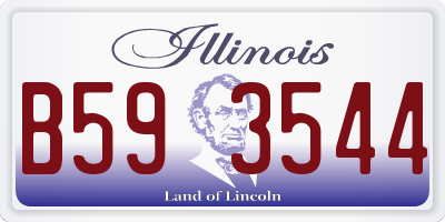 IL license plate B593544