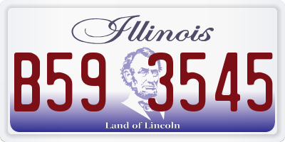 IL license plate B593545