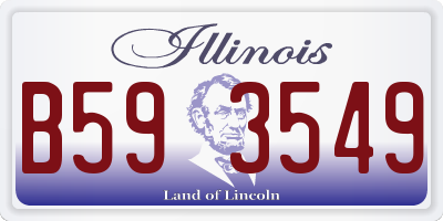 IL license plate B593549