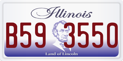IL license plate B593550