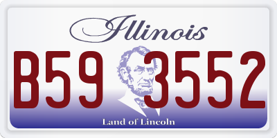 IL license plate B593552
