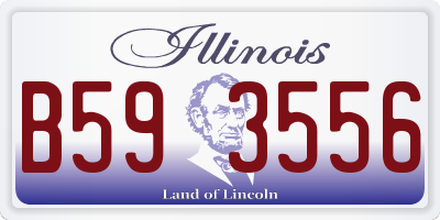 IL license plate B593556