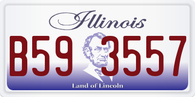 IL license plate B593557