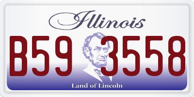 IL license plate B593558