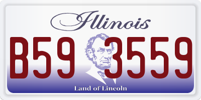 IL license plate B593559