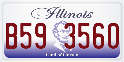 IL license plate B593560