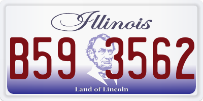 IL license plate B593562