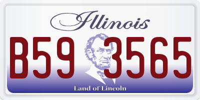 IL license plate B593565