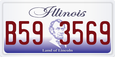 IL license plate B593569