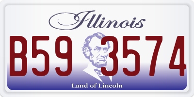 IL license plate B593574