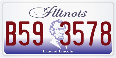 IL license plate B593578