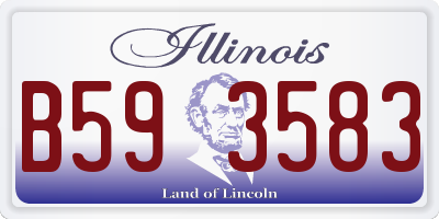 IL license plate B593583