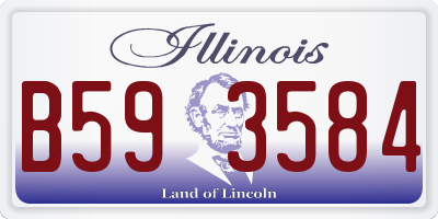 IL license plate B593584