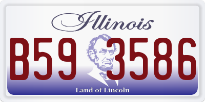 IL license plate B593586