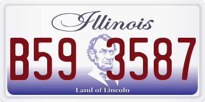 IL license plate B593587