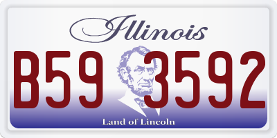 IL license plate B593592