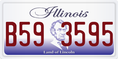 IL license plate B593595